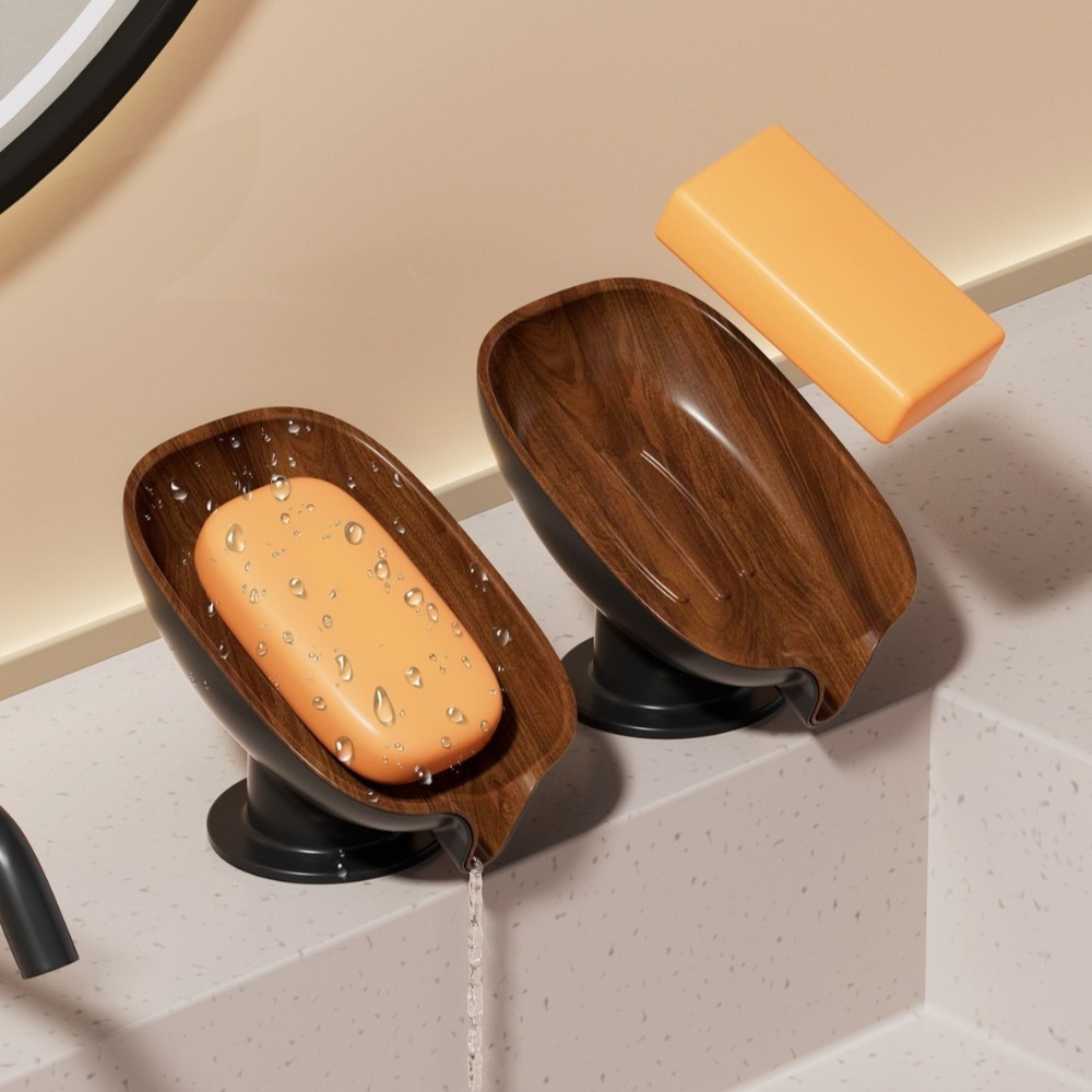 Meal Prep Organizer - Porte-savon à ventouse auto-drainant, support à