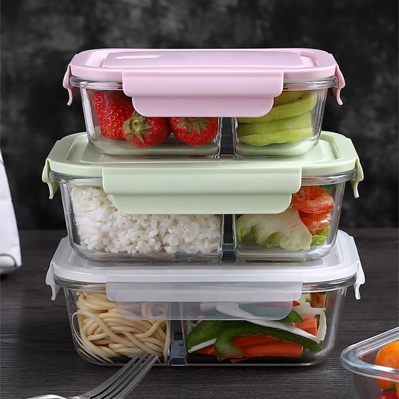Meal Prep Glass Containers Oven Safe - Boîte à lunch en verre scellée
