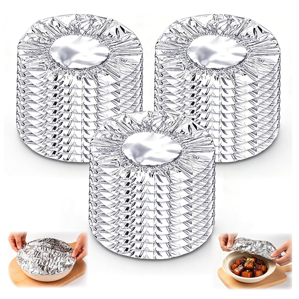 Meal Prep Bowl - Couvre-aliments réutilisables en aluminium, couvercles isolants