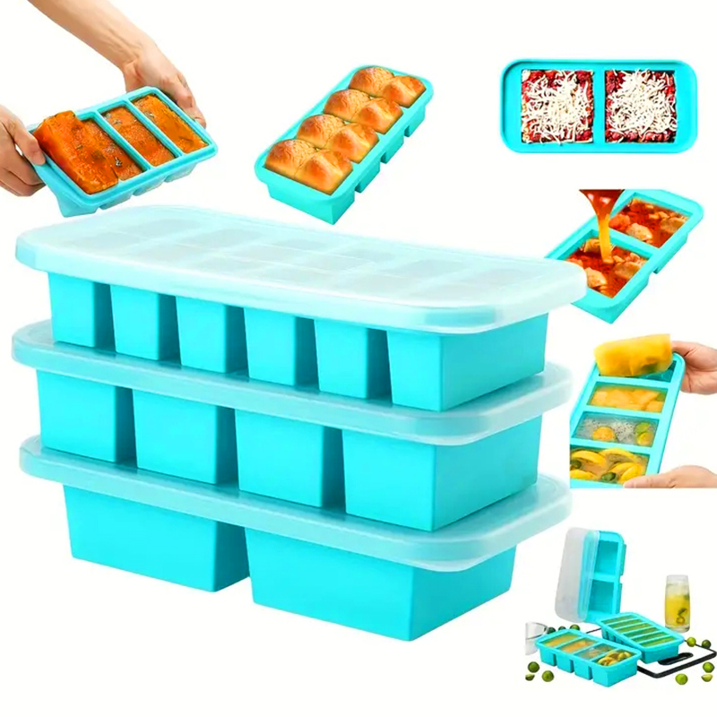 Meal Prep Template - Plateau de congélation en Silicone avec