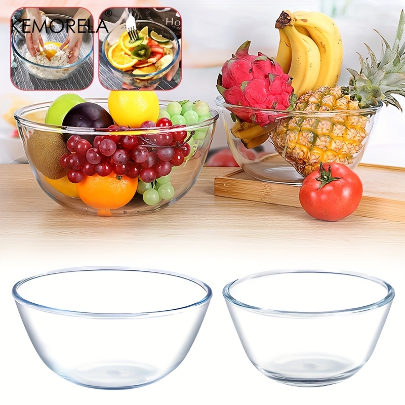 Meal Prep Glass Containers Oven Safe - Bol à mélanger profond, bol à