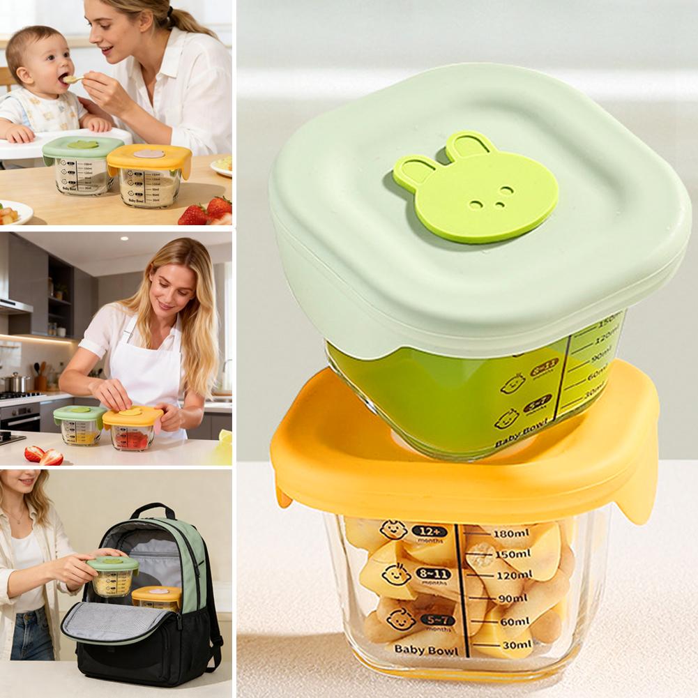 Meal Prep Glass Containers Oven Safe - 2 bols en verre pour la