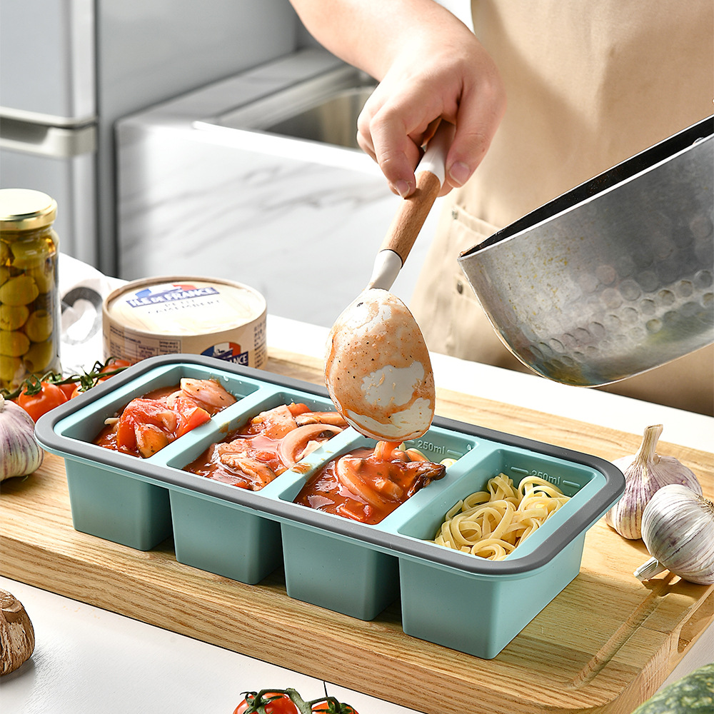 Meal Prep Template - Boîte de conservation alimentaire en silicone