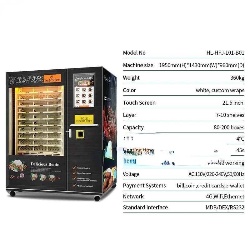 Meal Prep Vending Machine - Vente flash : machine distributrice de