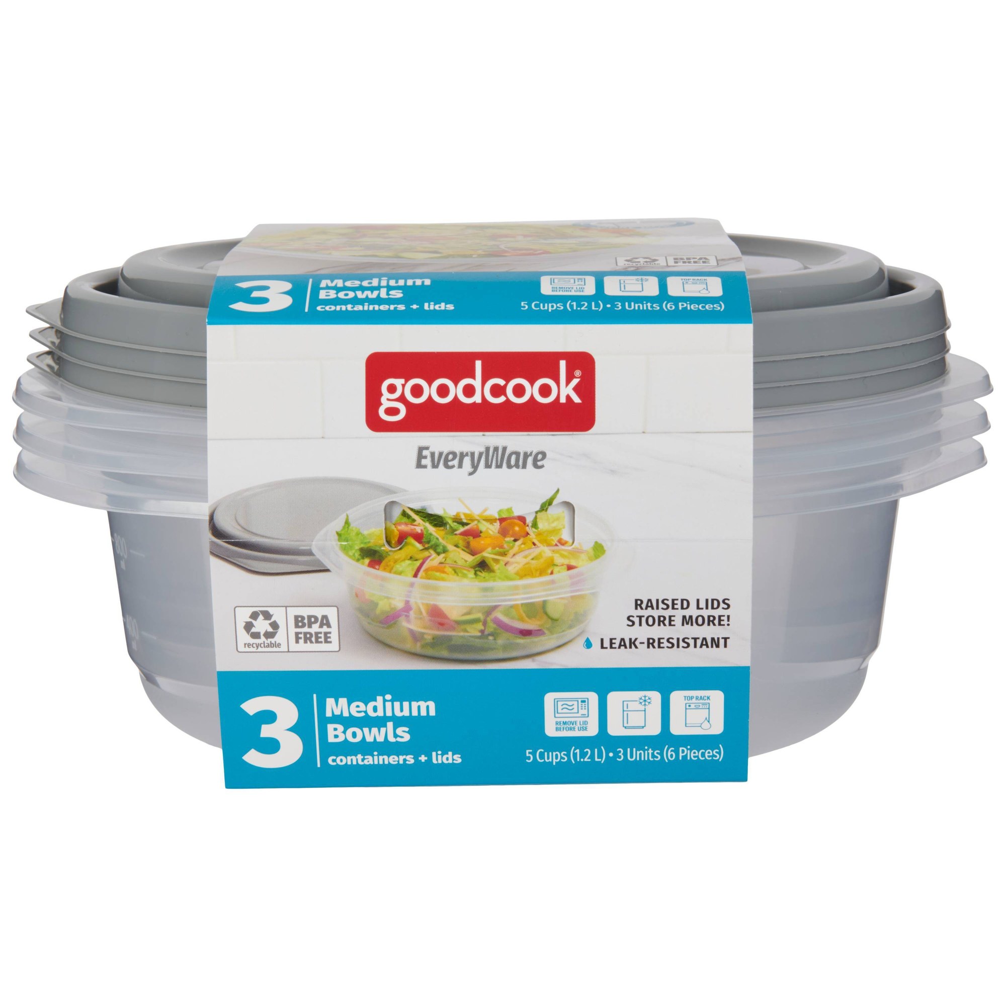6 contenants ronds de 5 tasses - Meal Prep Bowl avis et prix