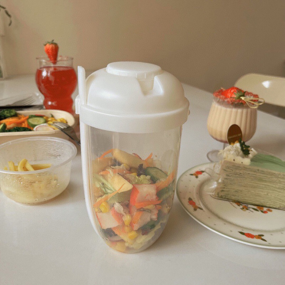 Shaker à salade portable blanc - Meal Preparation avis et prix