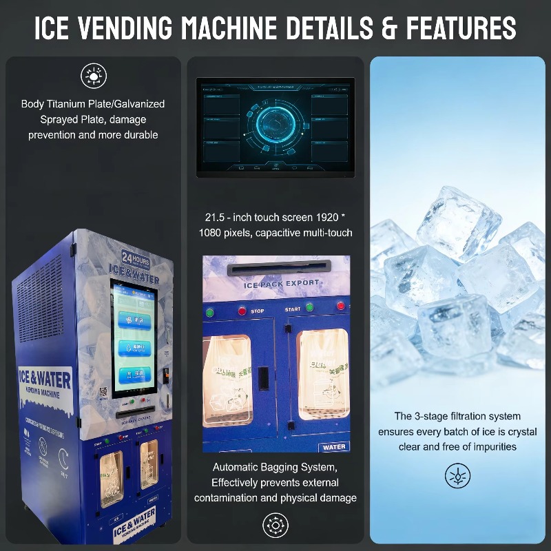 Fabricants de glace extérieurs - Meal Prep Vending Machine avis et prix