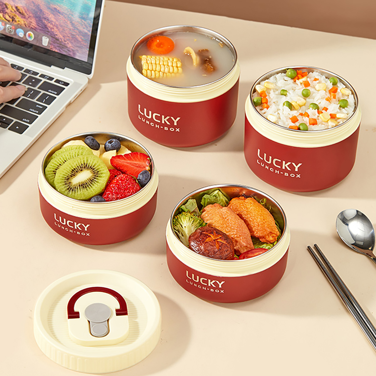 Boîte à bento thermique en aci - Meal Preparation avis et prix