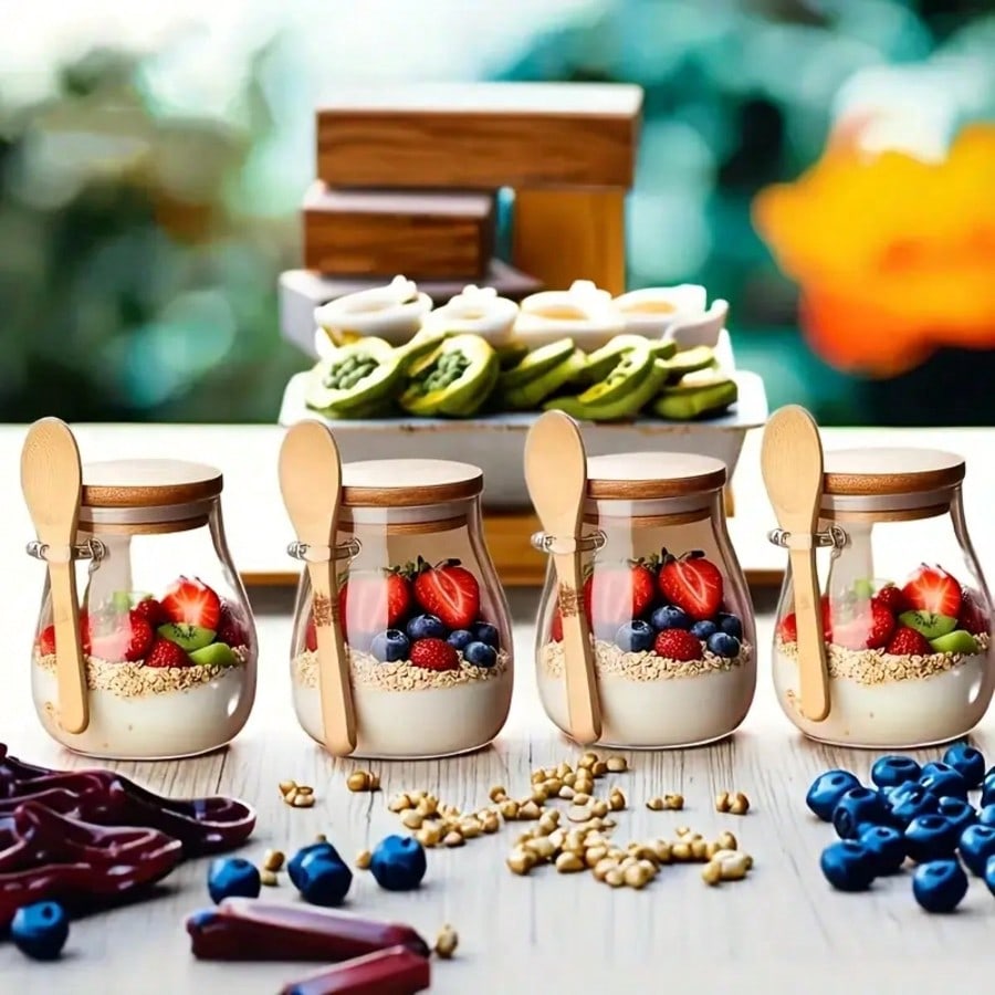 Lot de 4 contenants pour porri - Meal Prep Yogurt Parfait avis et prix