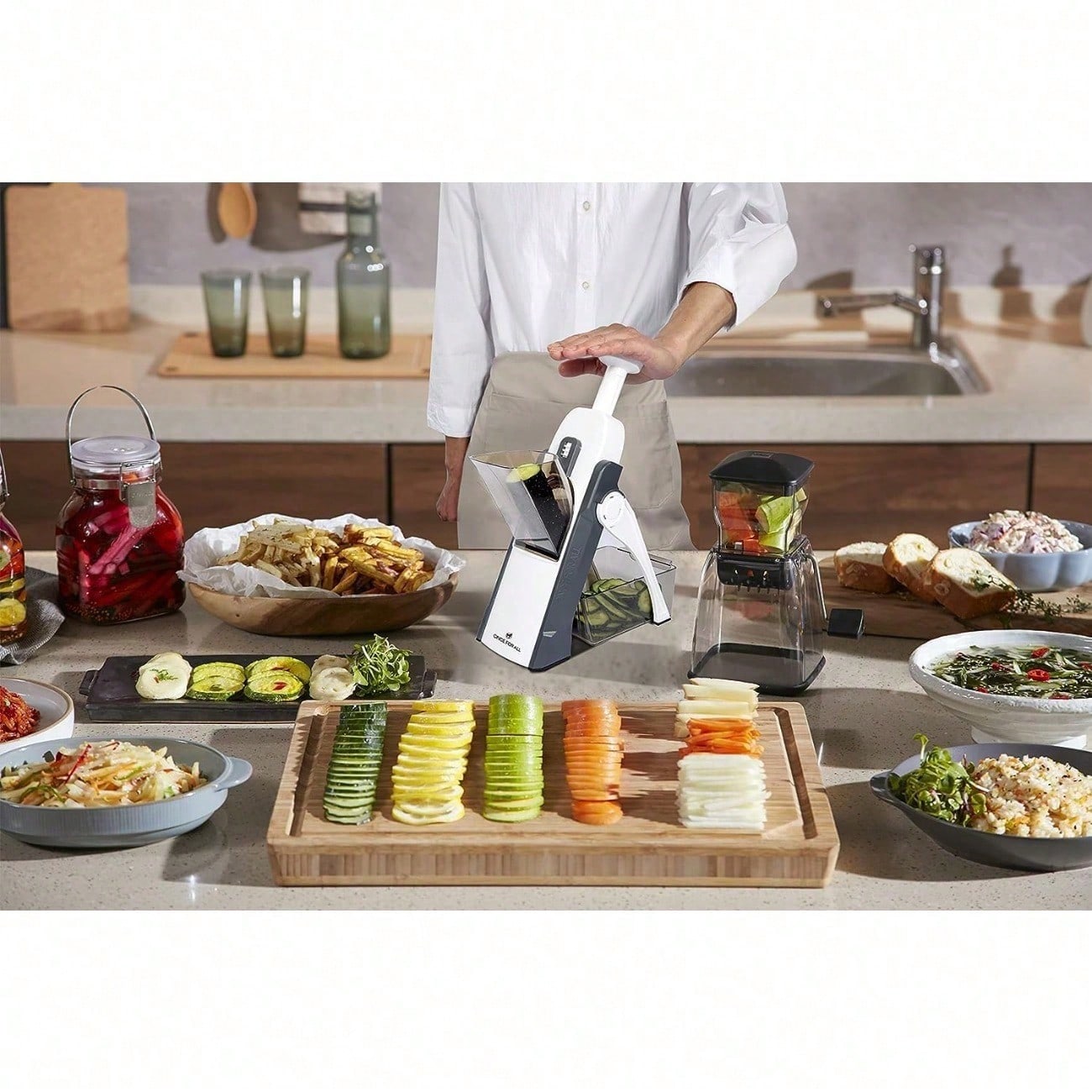 Mandoline de cuisine sécurisée - Meal Prep Potatoes avis et prix