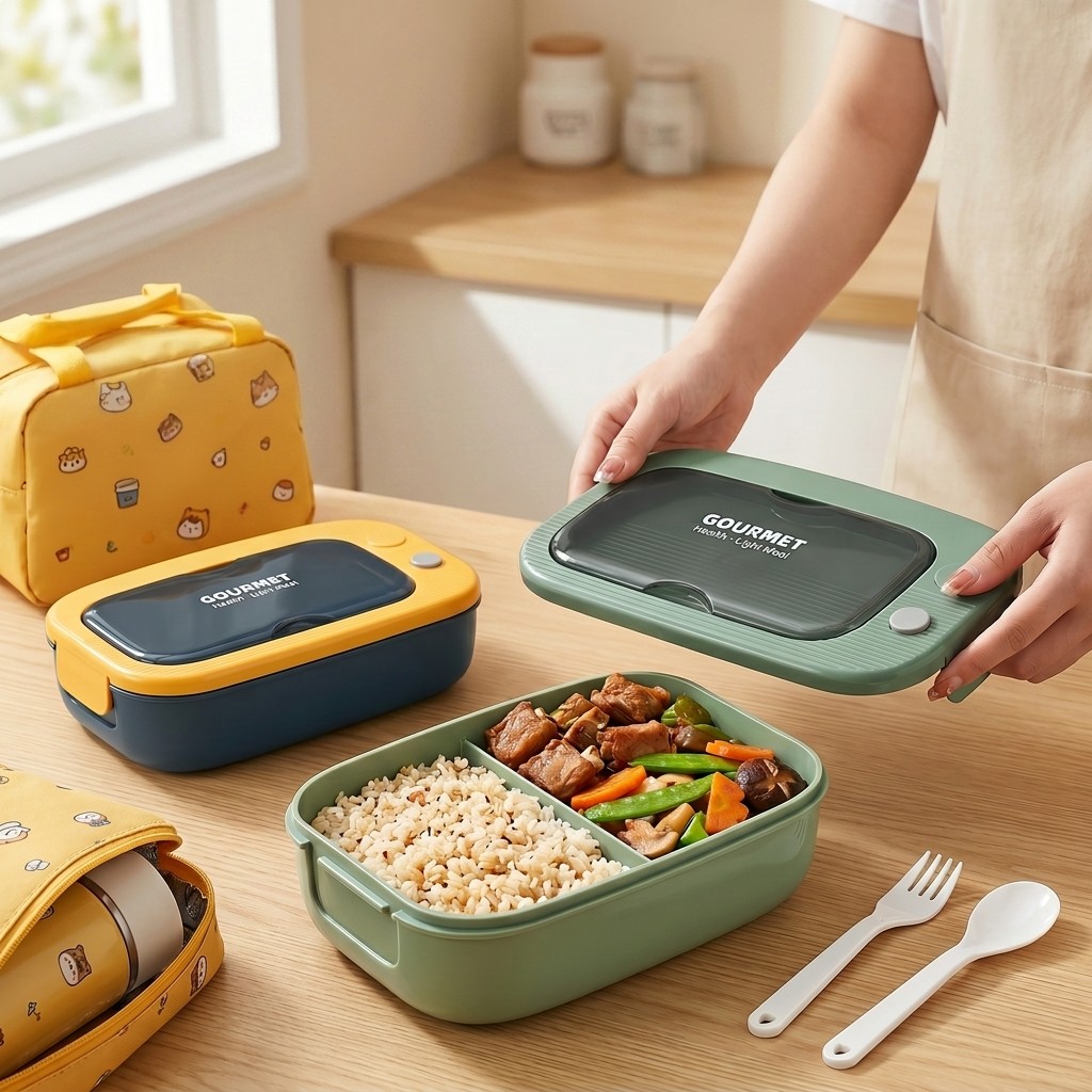 Boîte à bento en plastique mic - Meal Preparation avis et prix