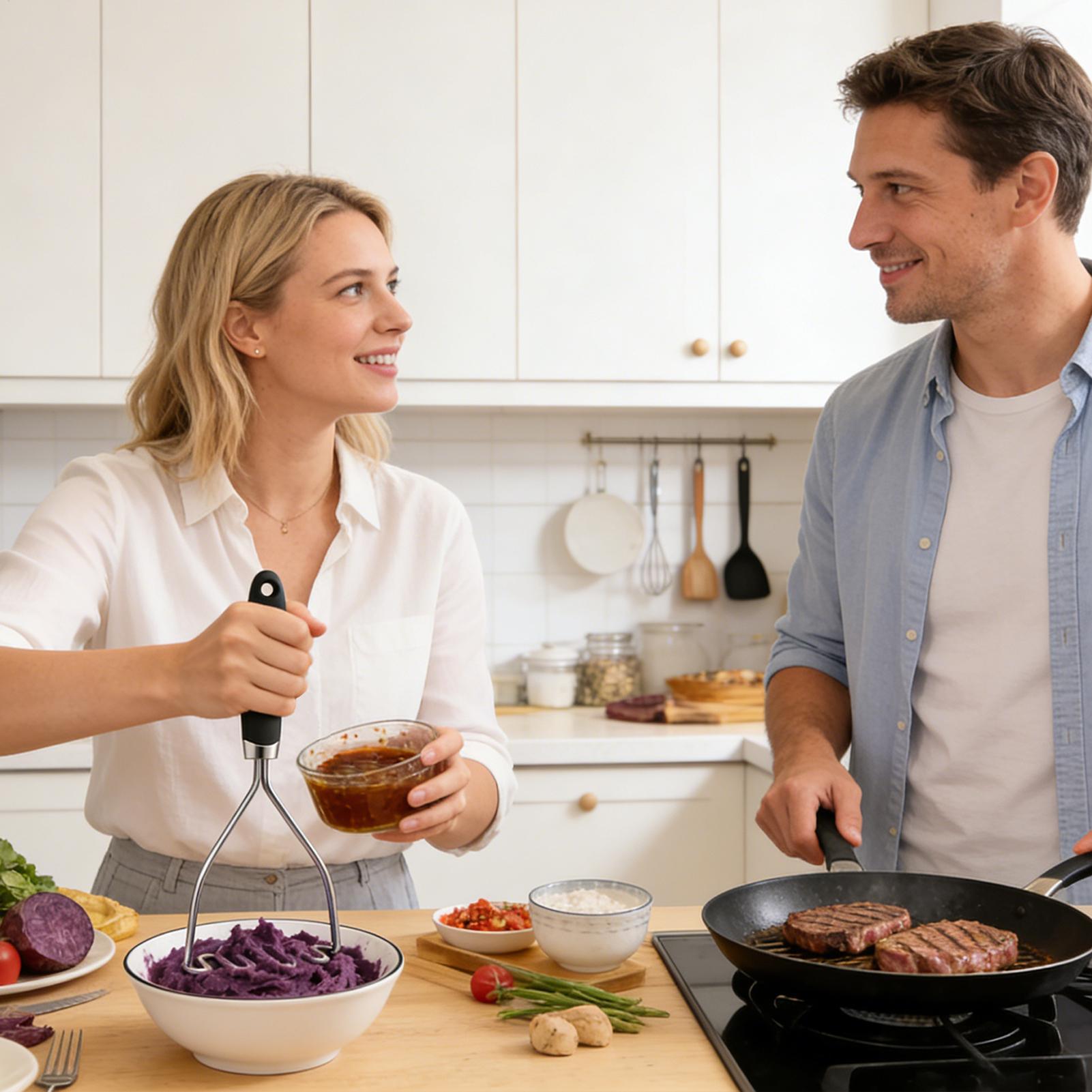 Écrase-pommes de terre en acie - Meal Prep Potatoes avis et prix