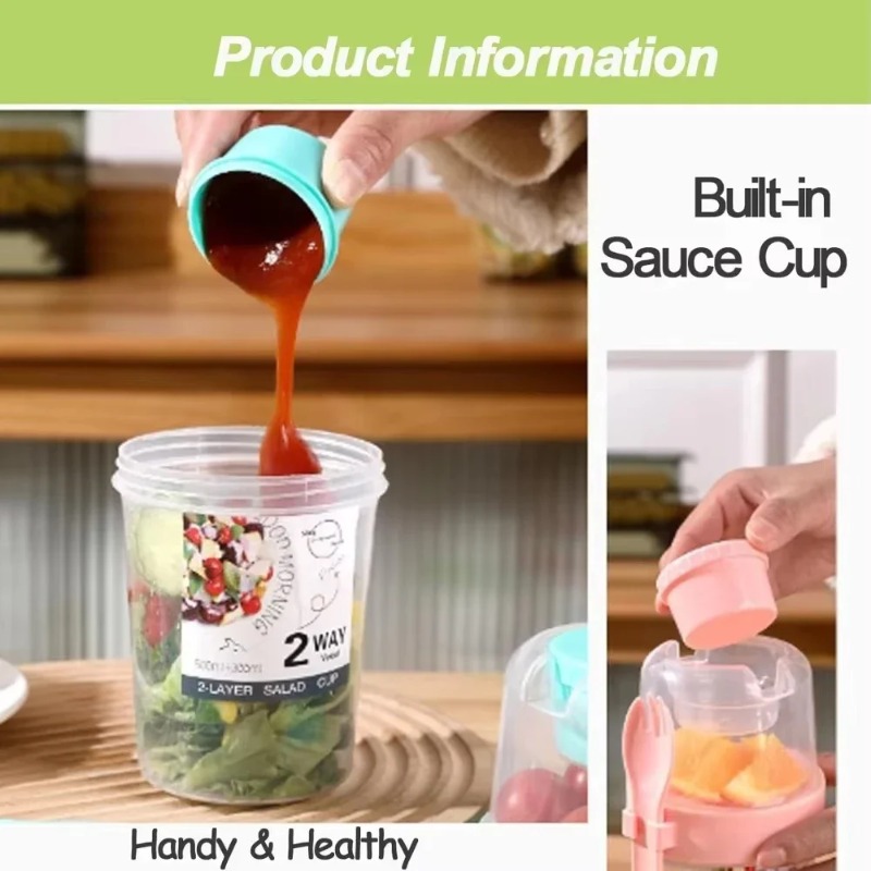 Tasse à salade Portable, Doubl - Meal Preparation avis et prix