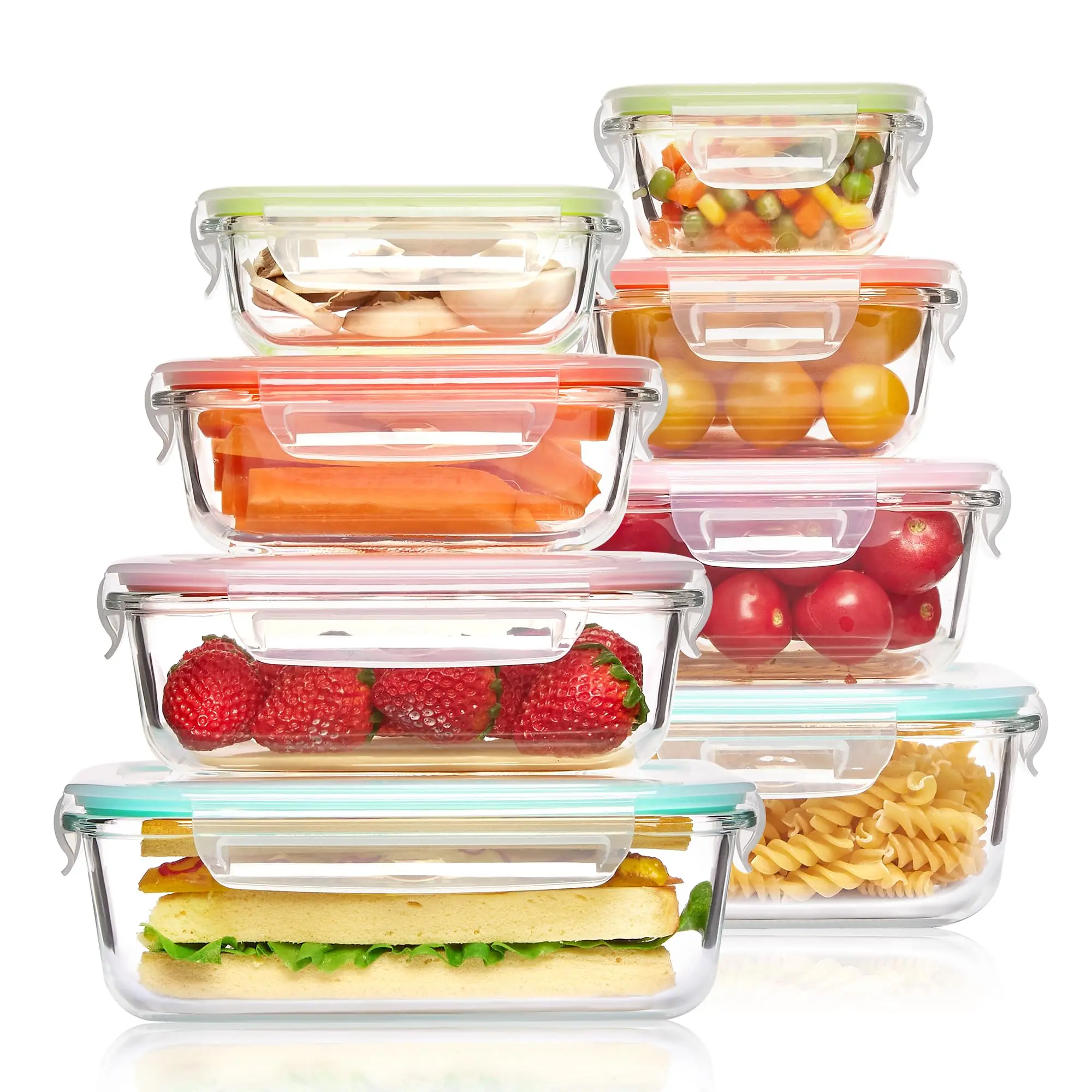 Boîte à déjeuner en verre, con - Meal Prep Glass Containers Oven Safe avis et prix