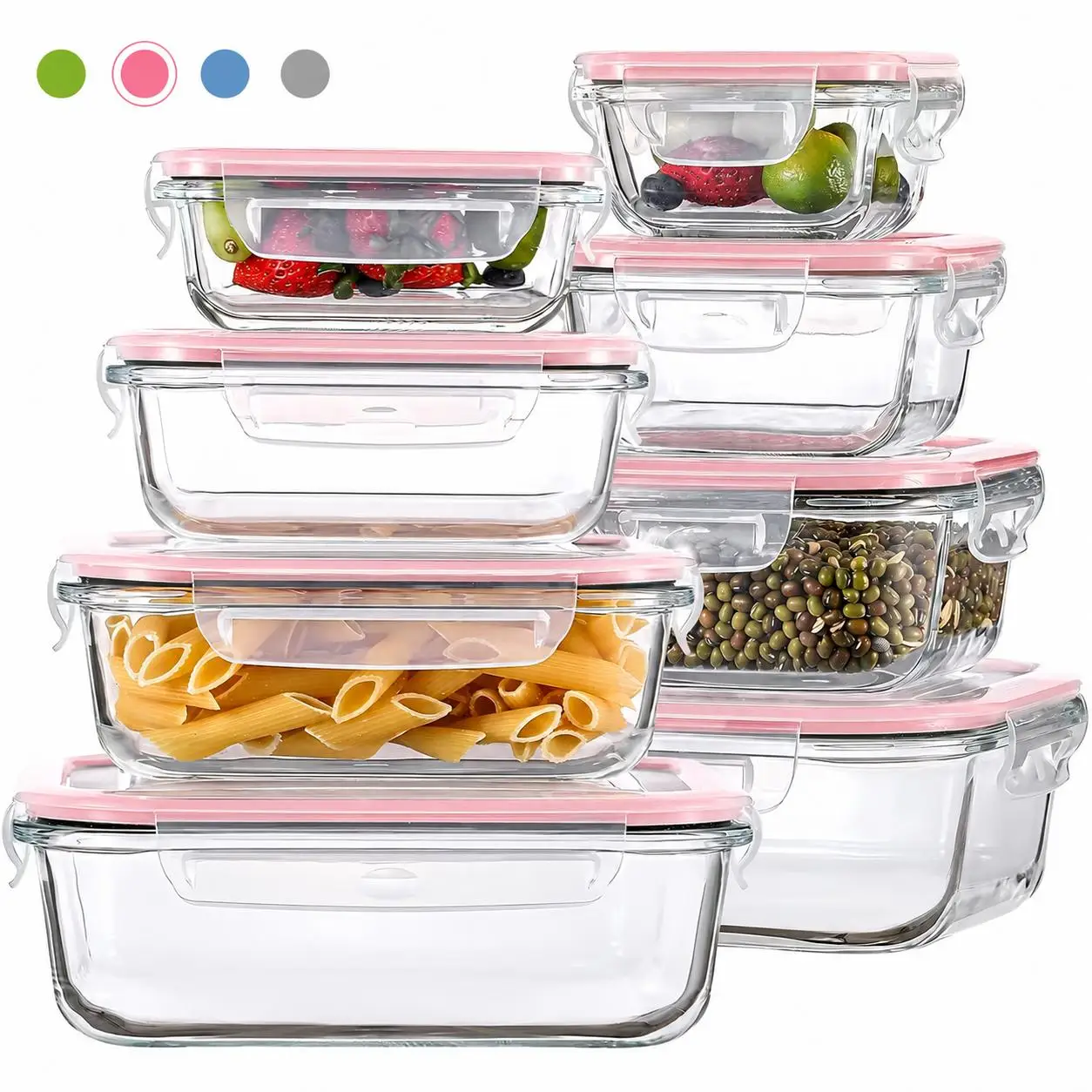 Ensemble de 8/12 contenants de - Meal Prep Glass Containers Oven Safe avis et prix