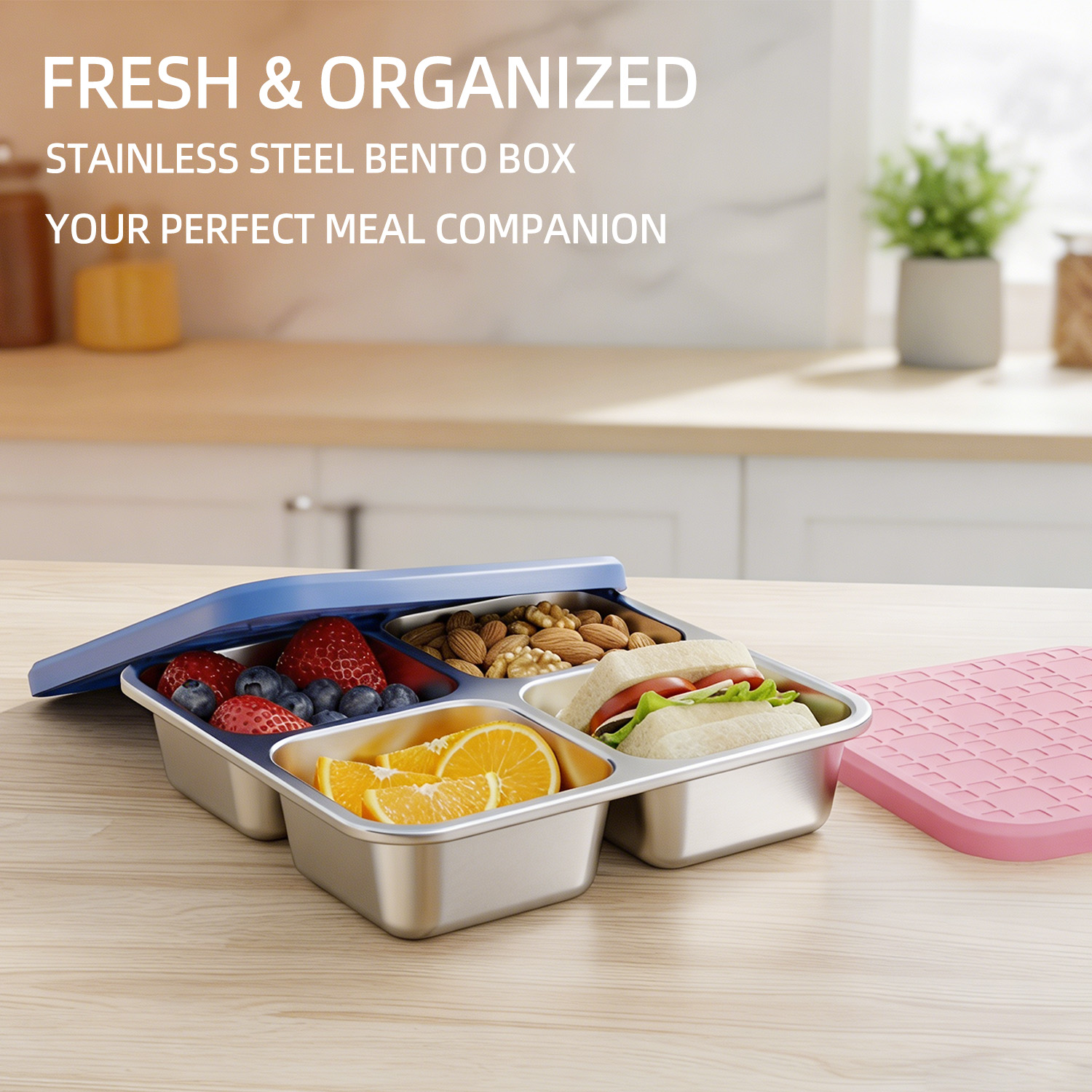 Boîte à lunch divisée en acier - Meal Prep Bowl avis et prix