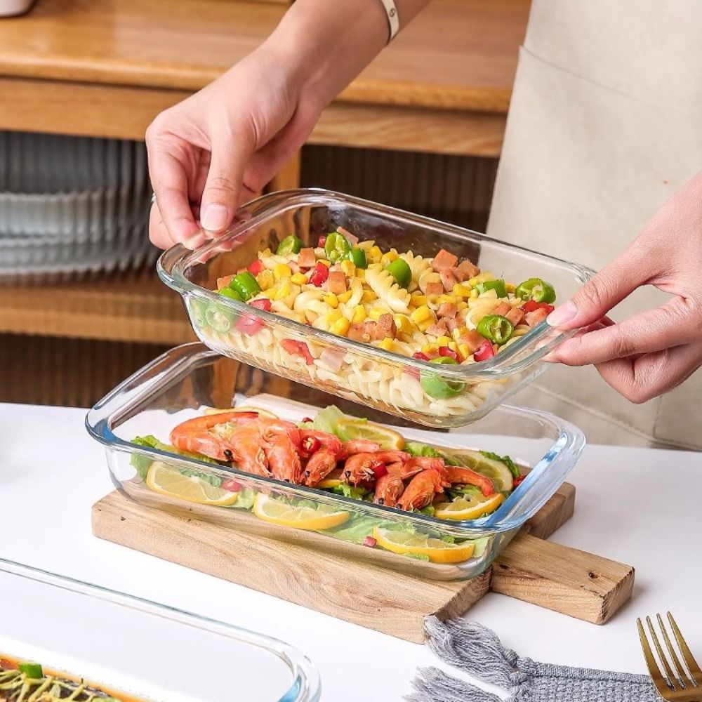 Plat à four rectangulaire en v - Meal Prep Glass Containers Oven Safe avis et prix